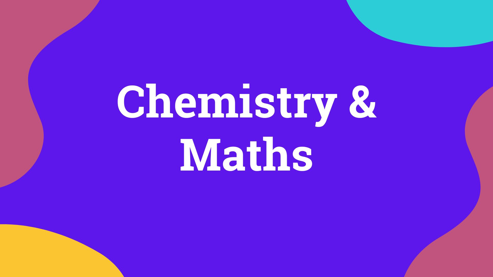 Chemistry & Math image