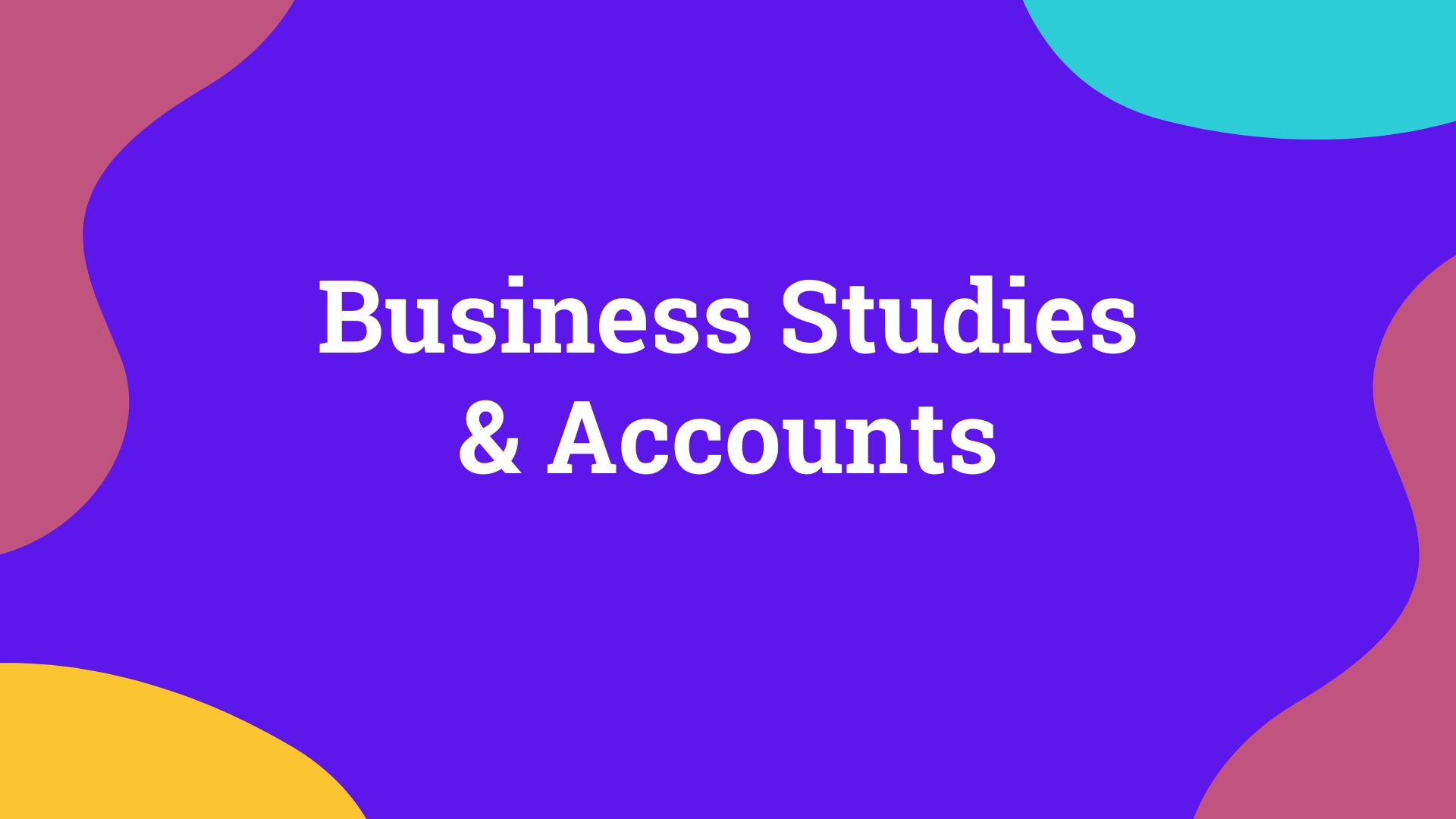 Business Studies & Accounts image