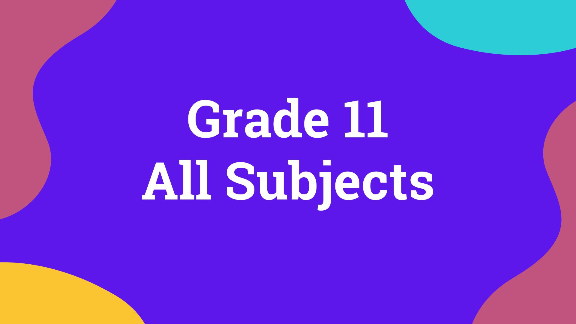 Grade 11 All Subjects image